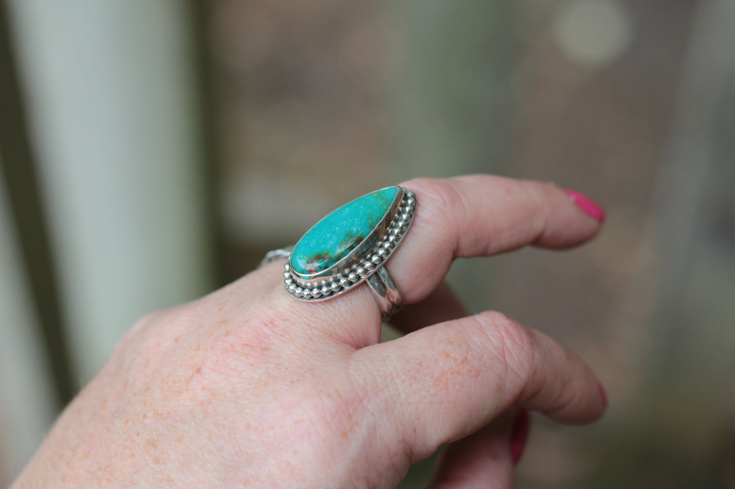 American Turquoise Ring SZ 7/SZ N