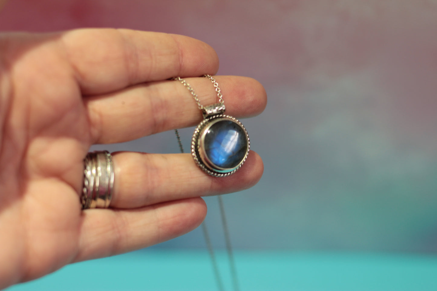 Labradorite Dream Silver Necklace