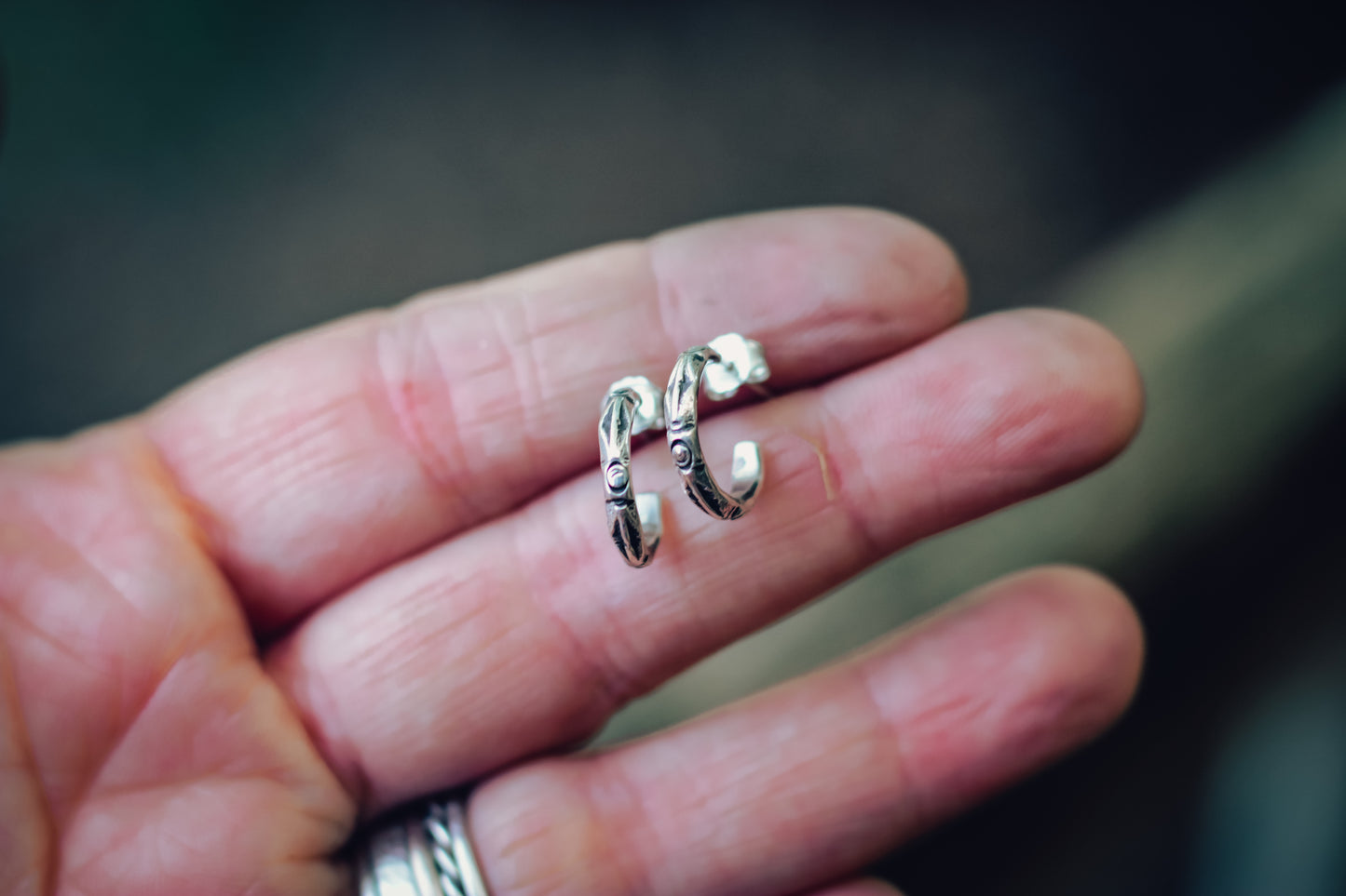 Artisan Mini Silver hoops