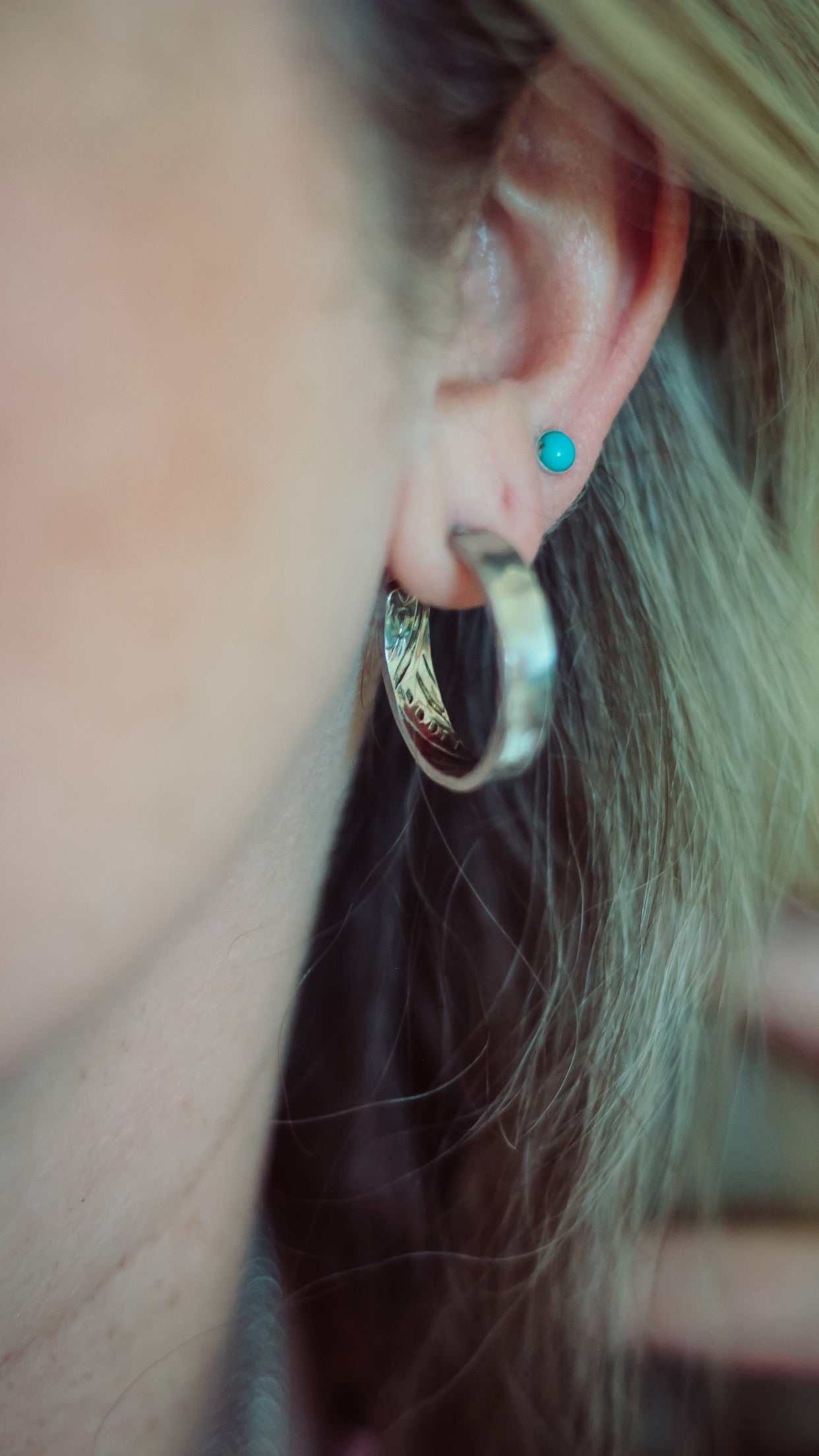 American Turquoise Studs