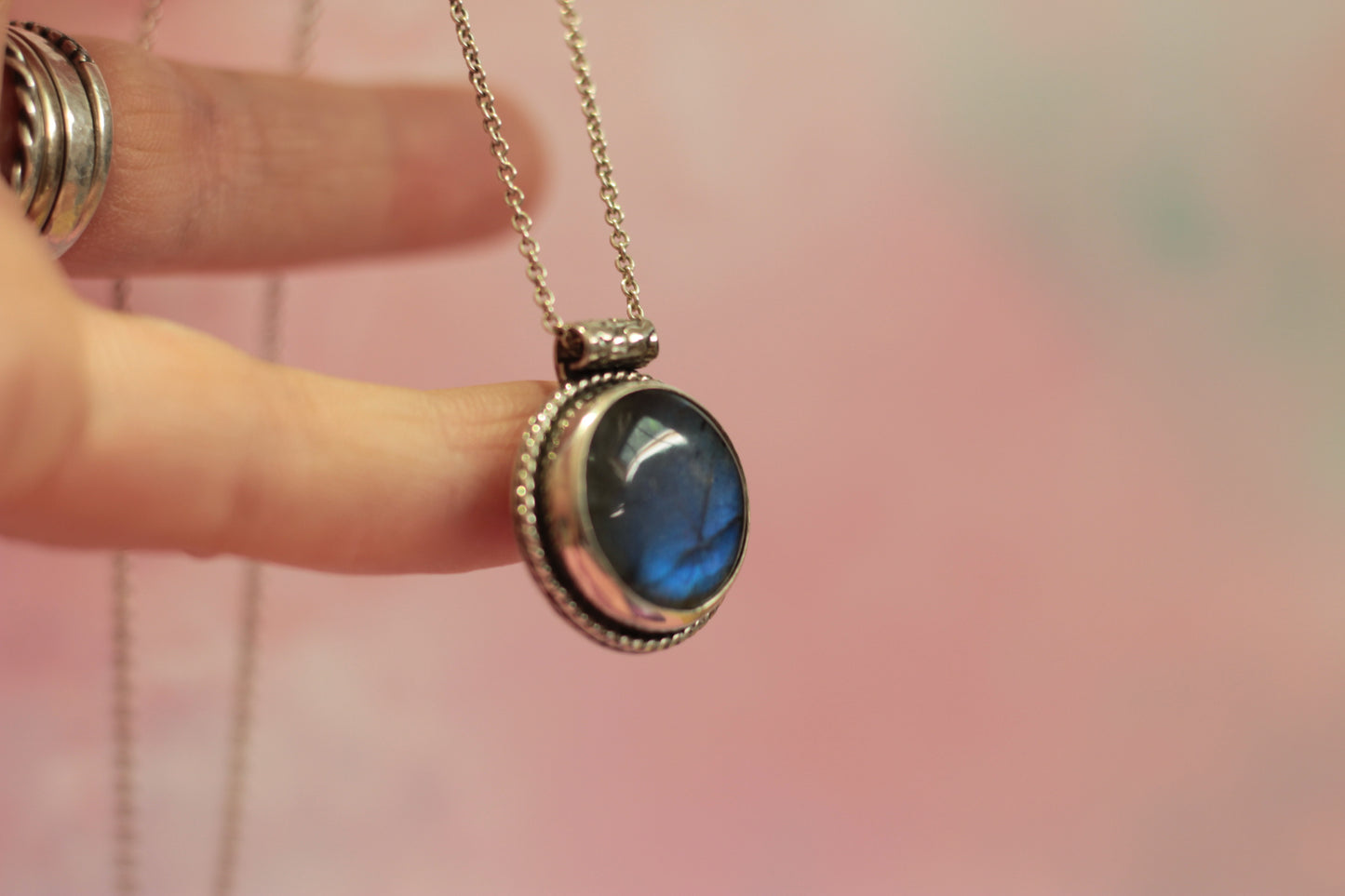 Labradorite Dream Silver Necklace