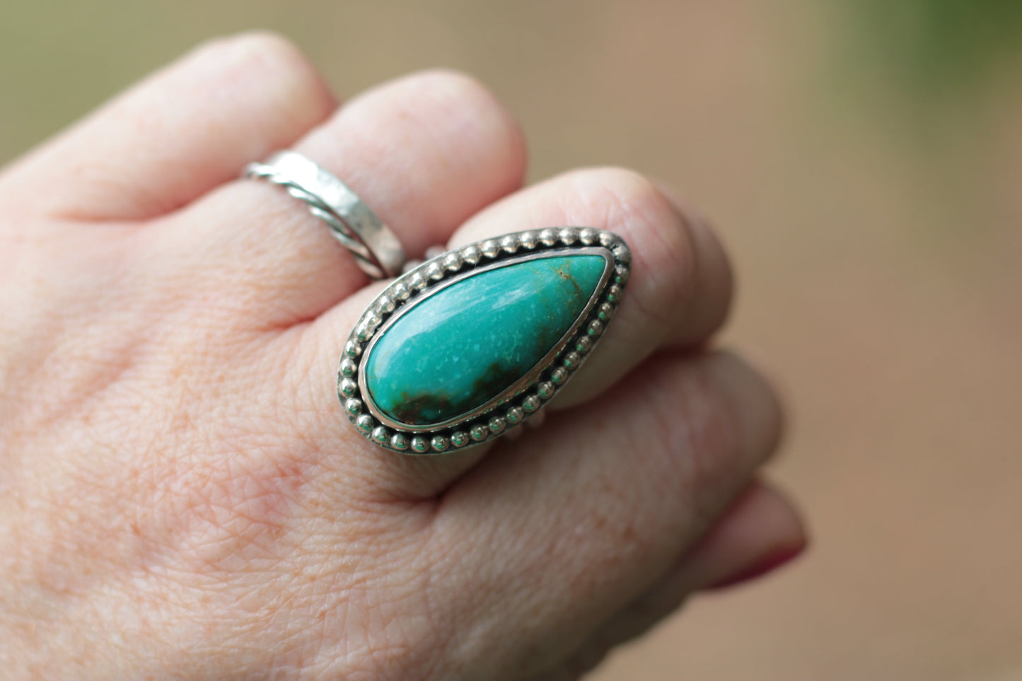 American Turquoise Ring SZ 7/SZ N