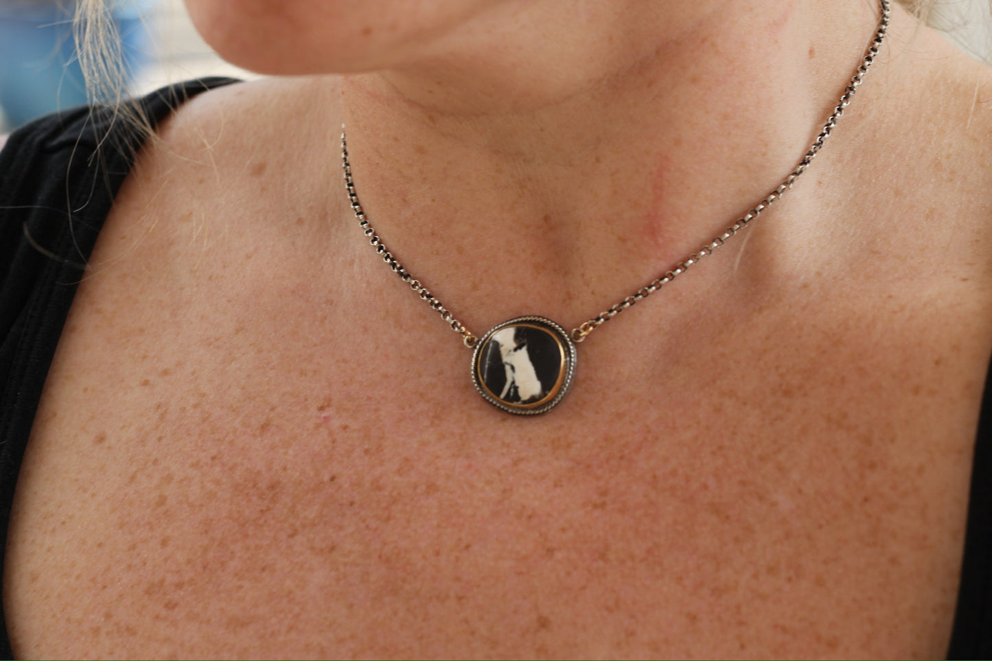 White Buffalo Turquoise Necklace