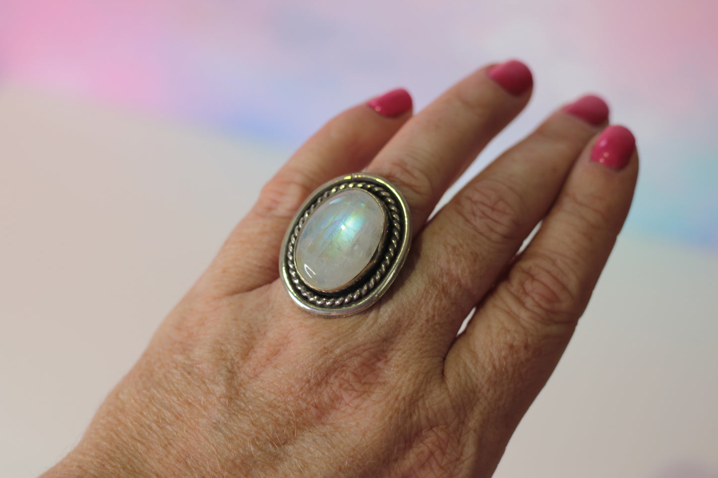 Celestial Moonstone Ring