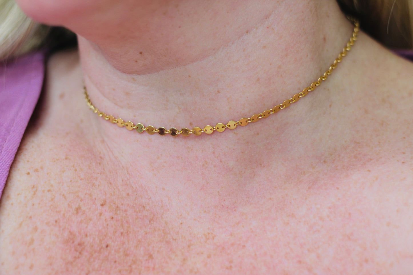 Gold Choker Necklace