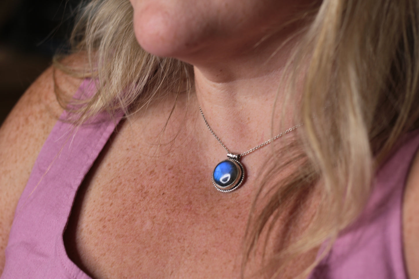 Labradorite Dream Silver Necklace