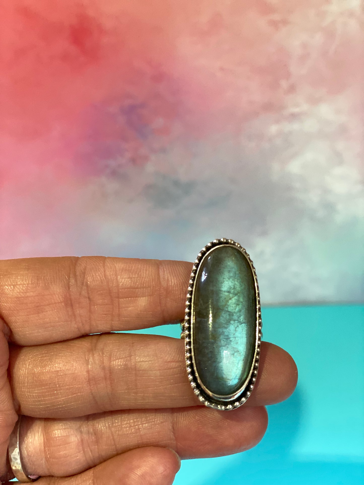 Blue Labradorite Ring