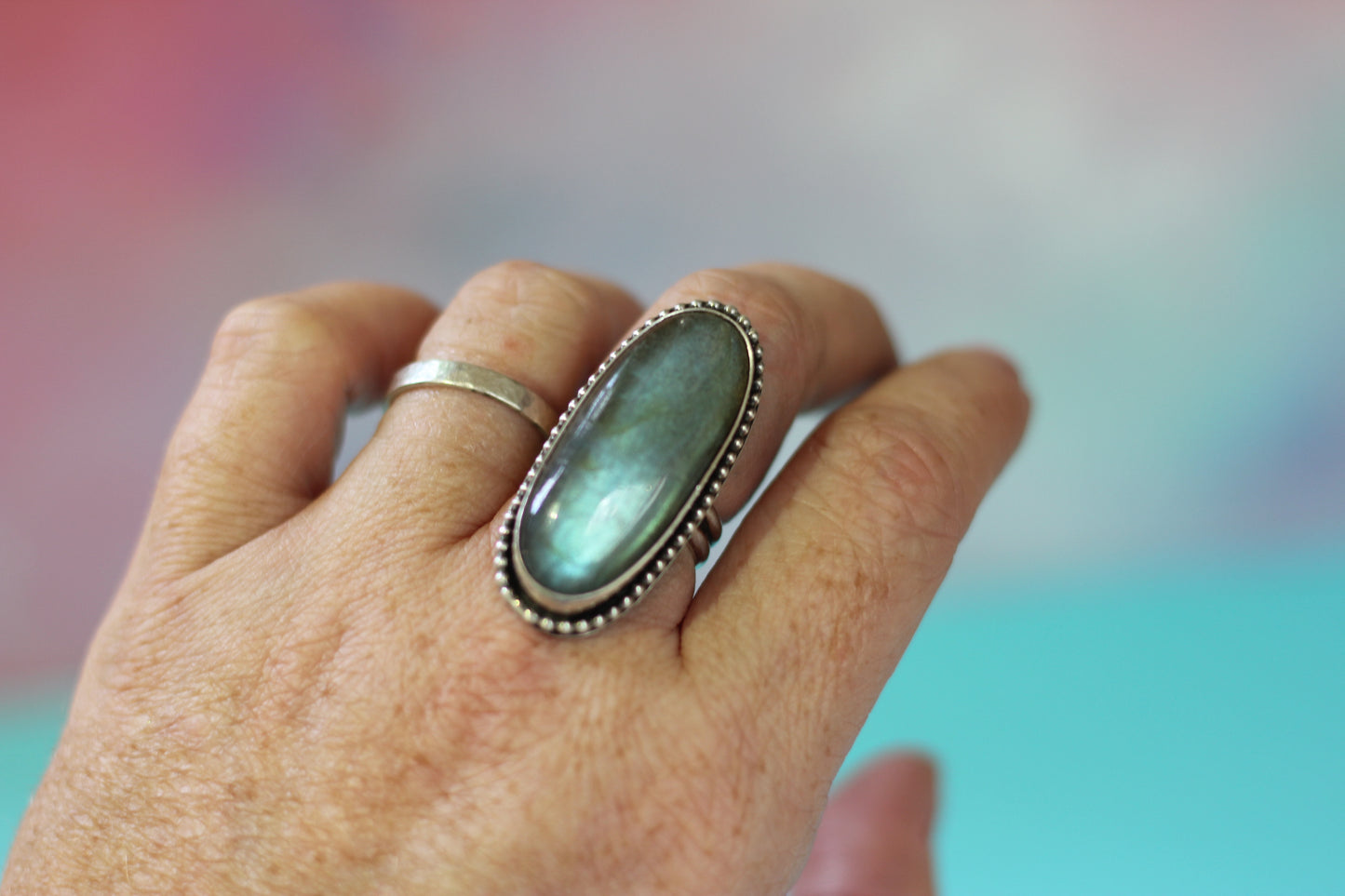 Blue Labradorite Ring