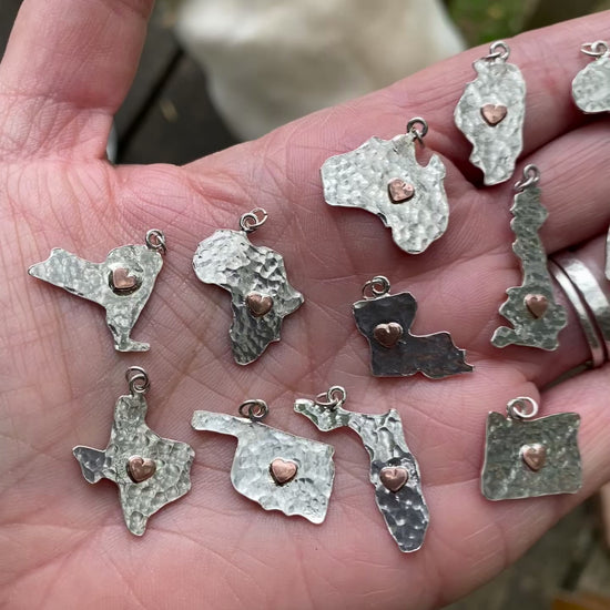 State and country sterling silver charms video